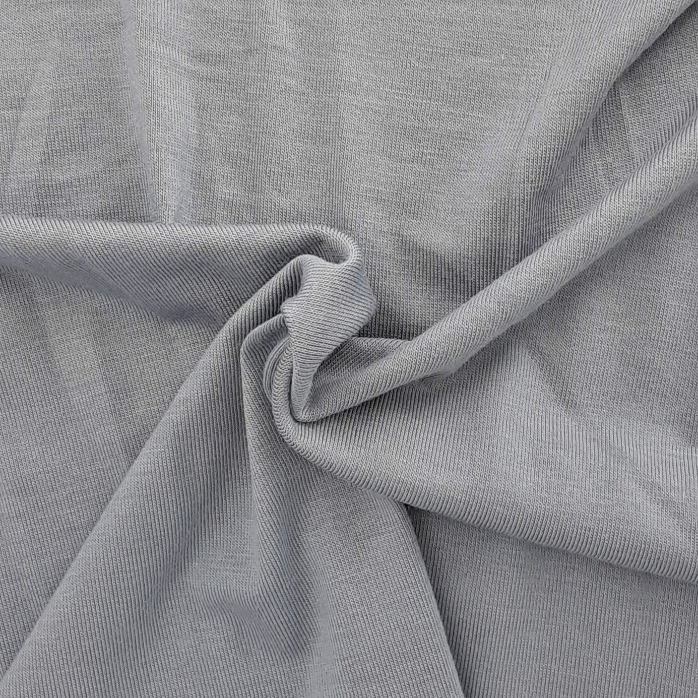 Silver #U121/123 J. Crew Rayon/Spandex 200GSM Jersey Knit Fabric - SKU 6851C