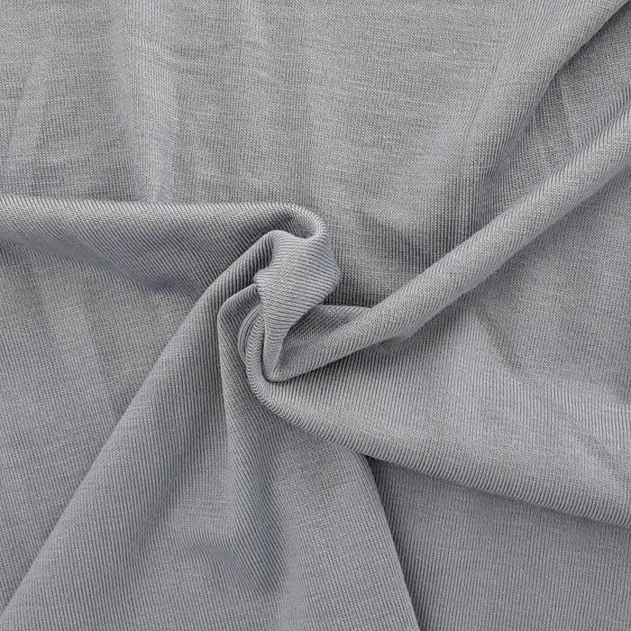 Silver #U121/123 J. Crew Rayon/Spandex 200GSM Jersey Knit Fabric - SKU 6851C