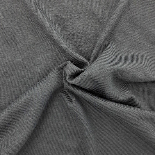 Charcoal #U121/123 J. Crew Rayon/Spandex 200GSM Jersey Knit Fabric - SKU 6851D