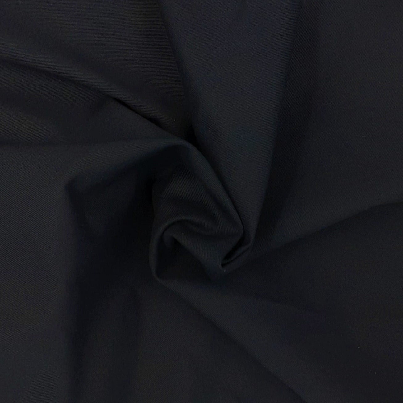 Black #U142 Twill Made In America 7.5 Ounce Woven Fabric - SKU 7012