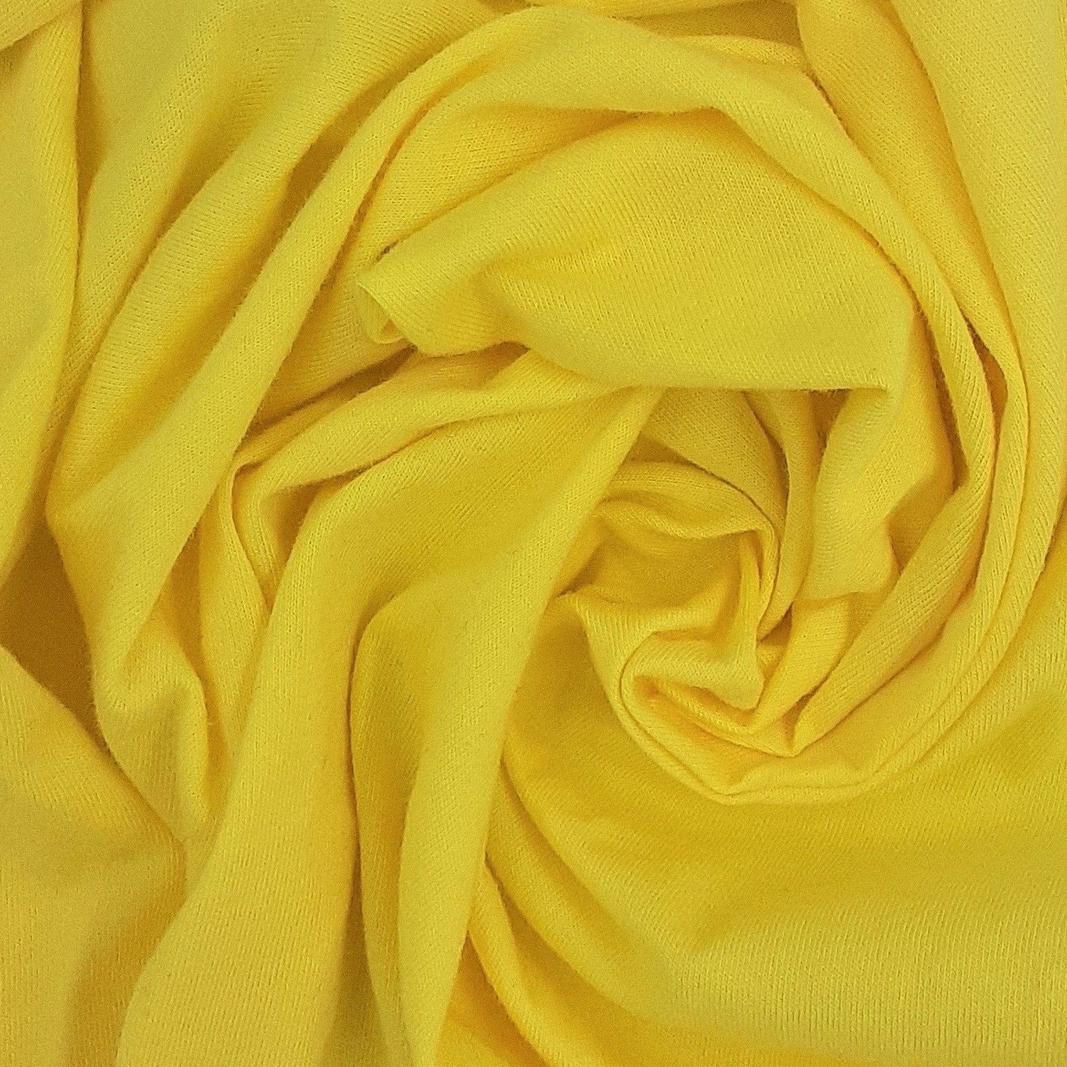 Yellow #S/IIA 100% Cotton 8 Ounce Jersey Knit Fabric - SKU 6882