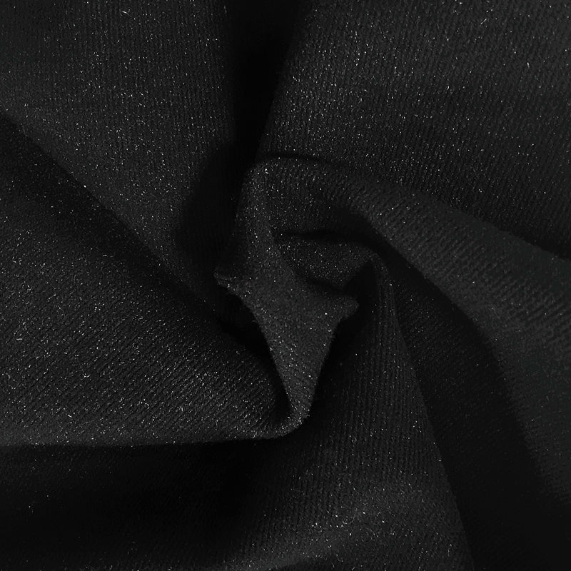 Black #S175 Mock Twill Reversible 12 Ounce Stretch Jersey - SKU 6290