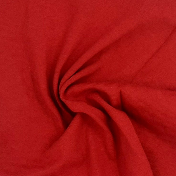 Red #S/KK Cotton 12 Ounce Tubular Jersey Knit Fabric - SKU 6933A