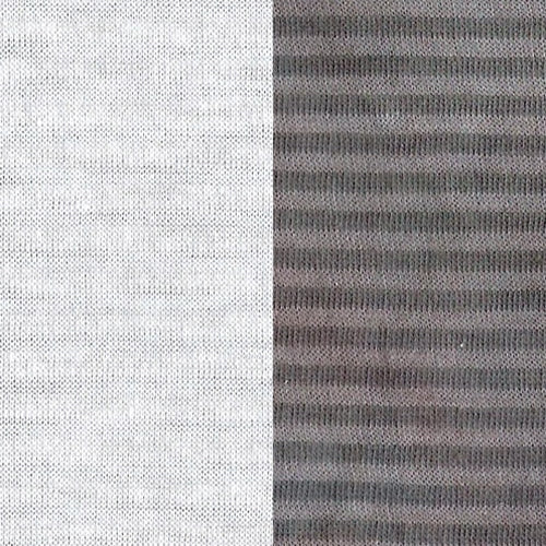 White PFD Jersey #2 Poly/Cotton Stripe Knit Fabric