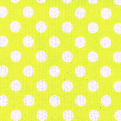 Kiwi 1/2 Inch Dots Cotton Lycra Print Jersey Knit Fabric