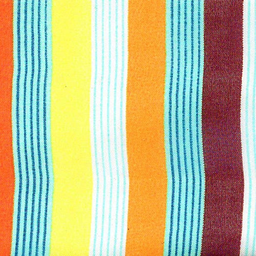 BOGO Brown #S155 Calypso Stripe Chiffon Print Woven Fabric - SKU 6173G