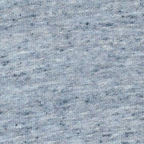 Navy/White Linen Jersey Knit Fabric