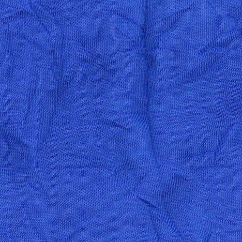Royal Polyester Rayon Crush Jersey Knit Fabric