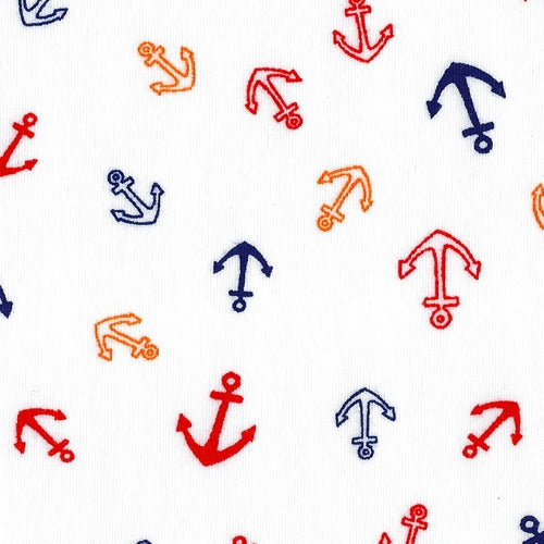 Ivory Anchor FM14-1933 Cotton Lycra Jersey Print Knit Fabric