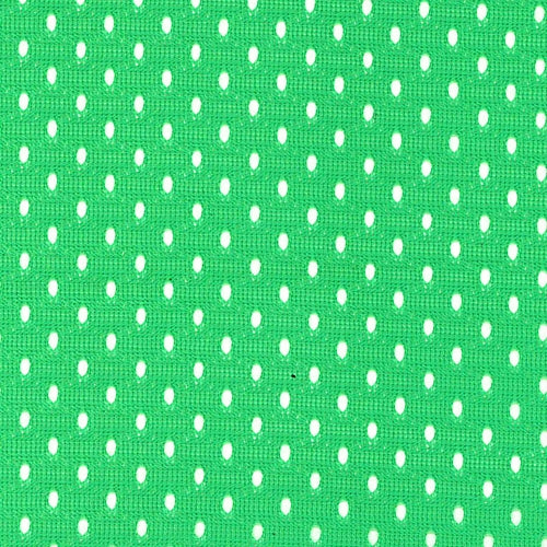 Green Football Mesh Knit Fabric