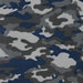 Navy Dimple Mesh Camouflage Knit Fabric