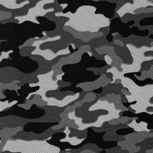 Charcoal Dimple Mesh Camouflage Knit Fabric