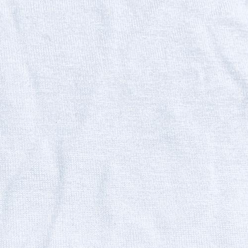 White Rayon Lycra Jersey Knit Fabric
