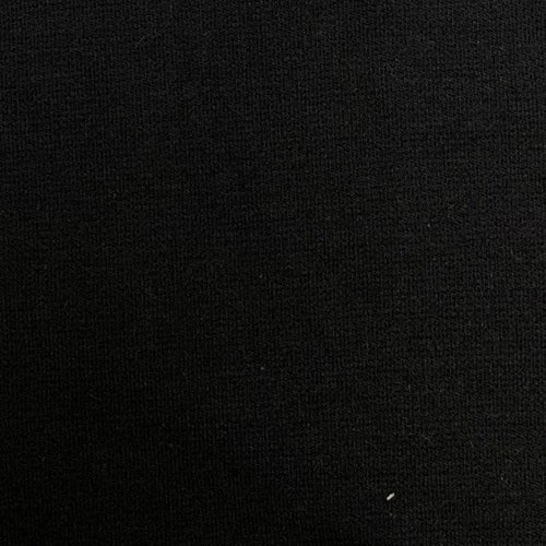 Black Cotton/Lycra Ponte Double Knit Fabric