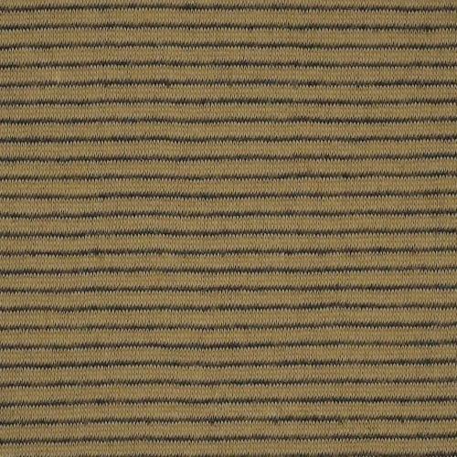 Khaki #S92 Stripe Double Face Jersey Knit Fabric 