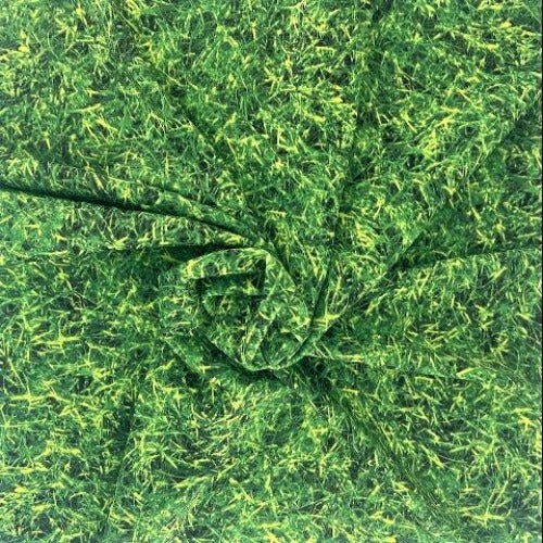 Green Real Grass #U179 Made In America Camouflage Jersey Print Knit Fabric - SKU 6988B