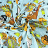 Light Blue Dino Treats | Butter Soft Knit Fabric - SKU 7003 #U7