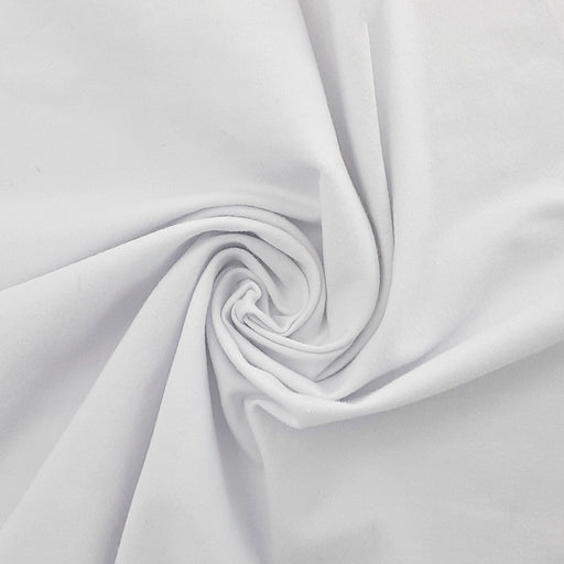 White #S18 Jersey ITY 4-Way Stretch 220 Gram Knit Fabric - SKU 7030