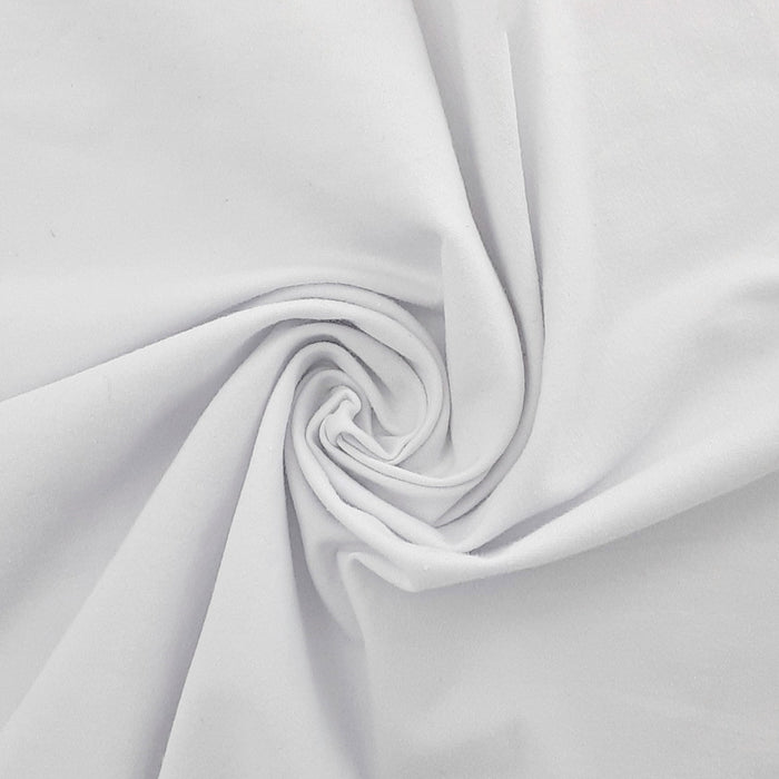 White #U Alpine "Ultra Soft" 10 Ounce Cotton/Spandex Jersey Knit Fabric - SKU 7136
