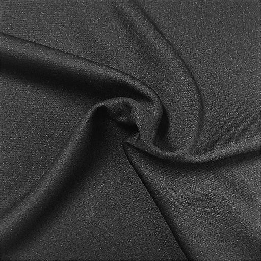 Black #S160A Double Knit Ponte De Roma Made In America Fabric - SKU 7044
