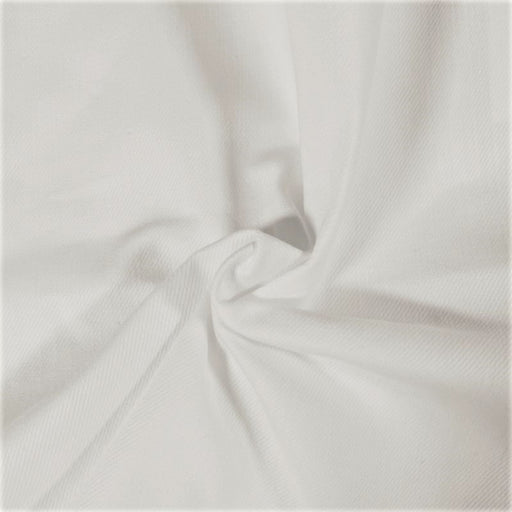 White #S63 Made In America 4.5 Ounce Twill Woven Fabric - SKU 7060