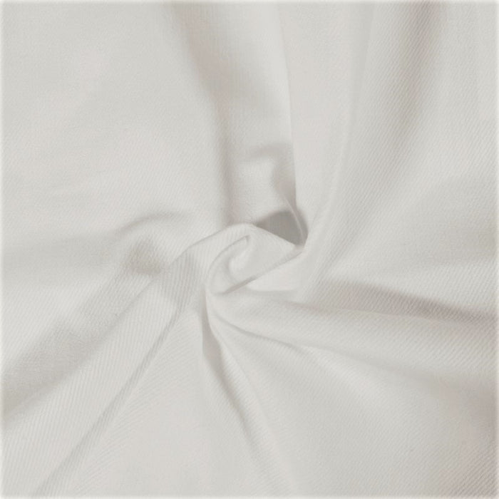 White #S63 Made In America 4.5 Ounce Twill Woven Fabric - SKU 7060