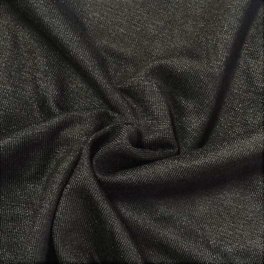 Black #U J. Crew 250 Gram Rayon/Spandex Jersey Knit Fabric - SKU 7069D