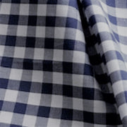 Navy #S189 1/4" Gingham Check Shirting Woven Fabric - SKU 7086D