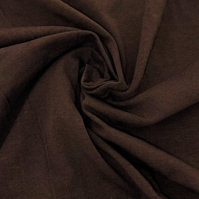 Espresso #U Alpine "Ultra Soft" 10 Ounce Cotton/Spandex Jersey Knit Fabric - SKU 7136