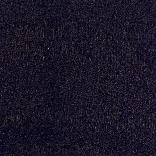 Black Crinkle #4 Sheer Silk Woven Fabric