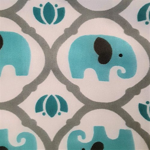 Blue Elephant #U25 Polyester/Cotton Easy Care Woven Print -SKU 9500B