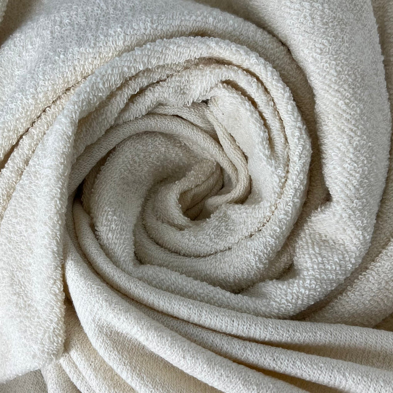 Cream | 16 oz Nantucket Loop French Terry Knit – Made in USA | SKU 7250B