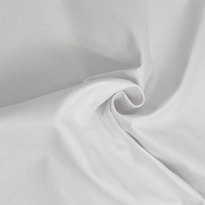 White | Twill 7.5 Ounce P|C (Made in America) - SKU 6895 #U152