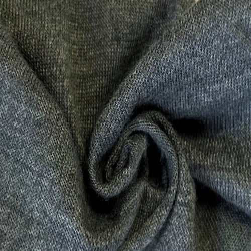 Charcoal #S104 Vintage Open Width 8 Ounce Jersey Knit Fabric - SKU 6883