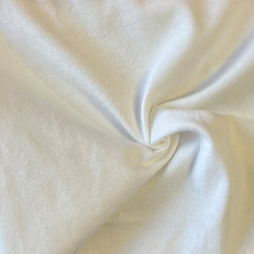 White #U147 Jersey 10 Ounce Cotton|Spandex Knit Fabric - SKU 4236B