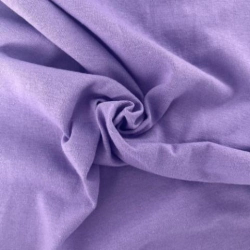 Lilac #S44 100% Cotton Made In America Jersey Knit Fabric - SKU 6991