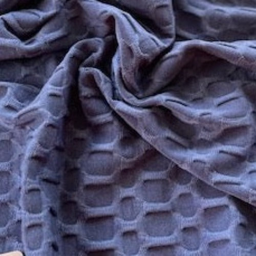 Teal Honeycomb #U17A 220 Gram 4-Way Stretch Knit Fabric #7013
