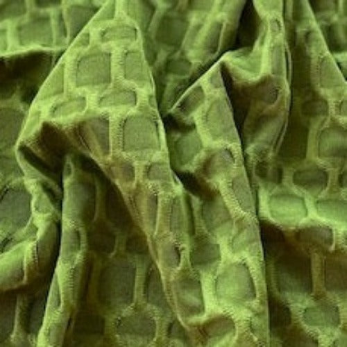 Citrus Green Honeycomb #U17A 220 Gram 4-Way Stretch Knit Fabric #7013