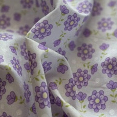 Lavender #U9 Summertime Flower Woven Print-SKU 7041