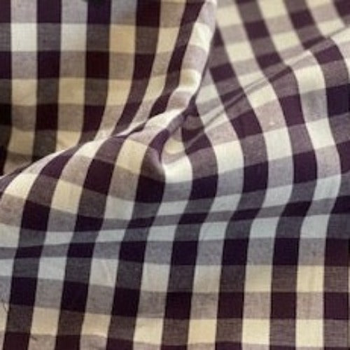 1 Check Shirting Woven Fabric - SKU 7086