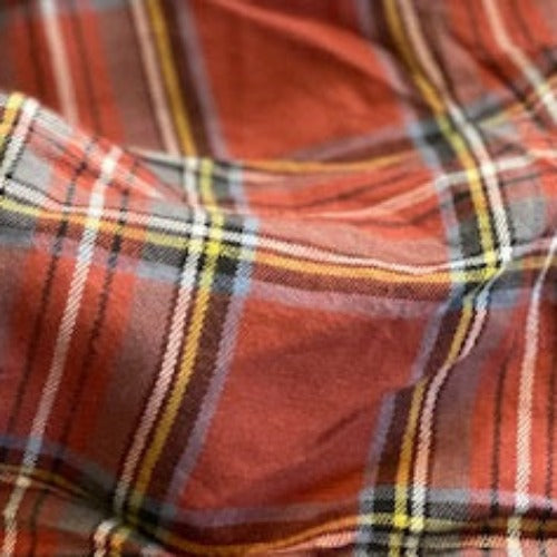 8 Plaid Shirting Woven Fabric - SKU 7086