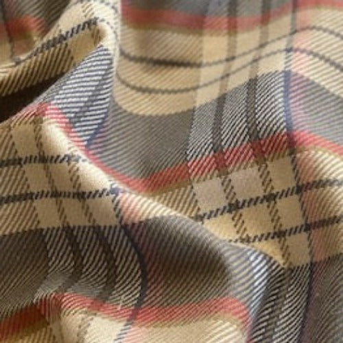 1 Brawny Shirting Plaid Woven Fabric - SKU 7087