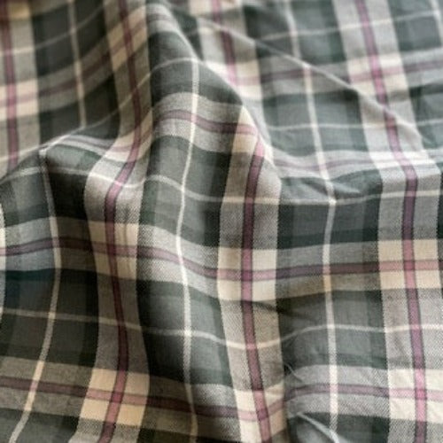 2 Shirting Plaid Woven Fabric - SKU 7087C