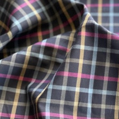 4 Shirting Plaid Woven Fabric - SKU 7087C