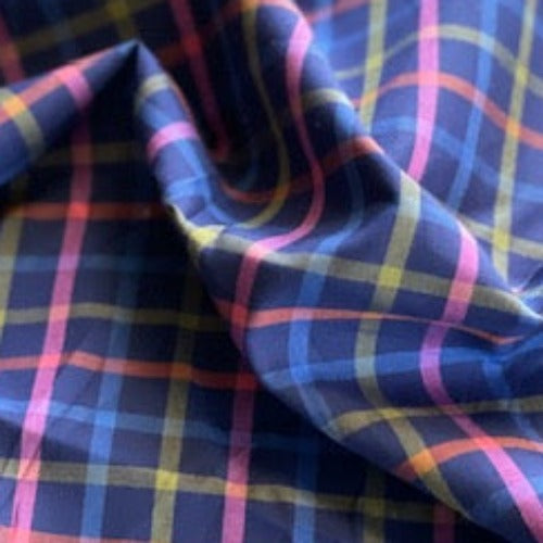 4 Shirting Plaid Woven Fabric - SKU 7087C