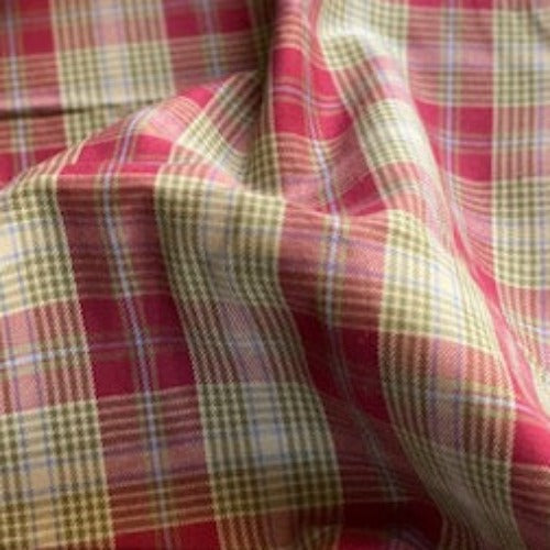 6 Shirting Plaid Woven Fabric - SKU 7087C