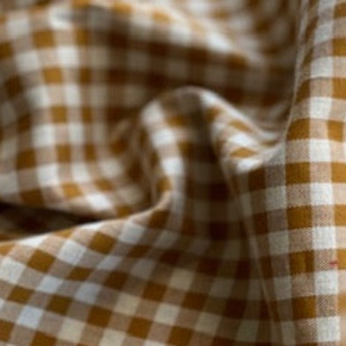 1 Gingham Check Shirting Woven Fabric - SKU 7086D