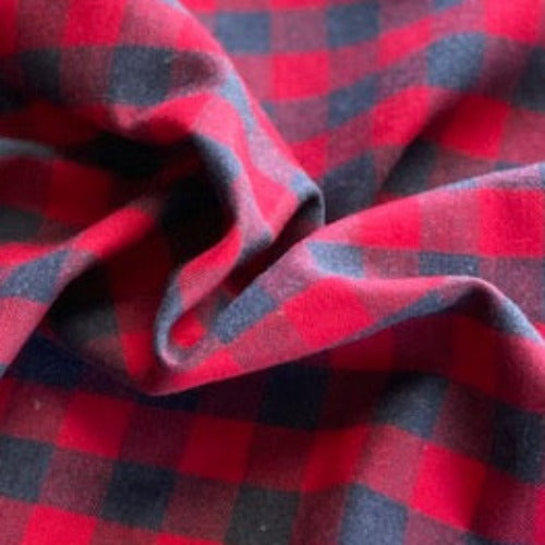 3 Check Shirting Woven Fabric - SKU 7086C