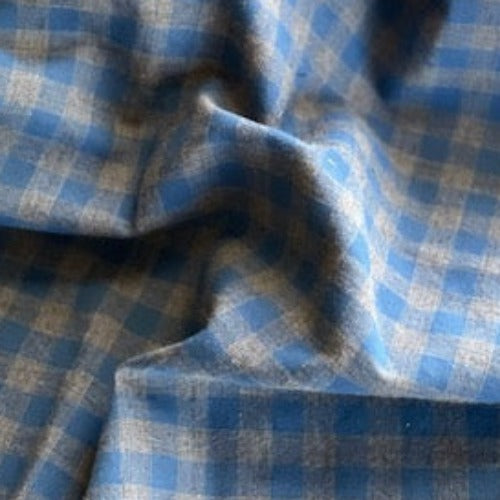 1 Check Shirting Woven Fabric - SKU 7086B