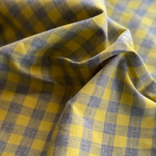 5 Check Shirting Woven Fabric - SKU 7086B